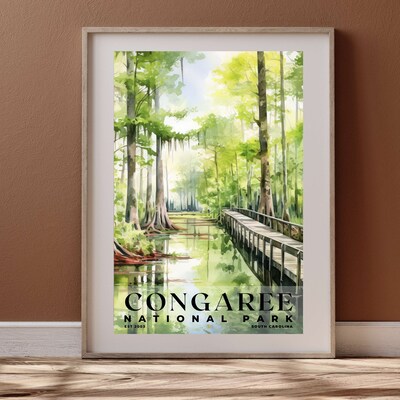 Congaree National Park Poster, Travel Art, Office Poster, Home Decor | S4 - image3